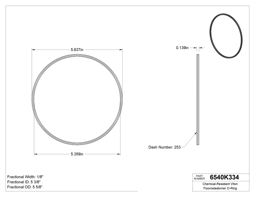 Technical drawing - 6540K334